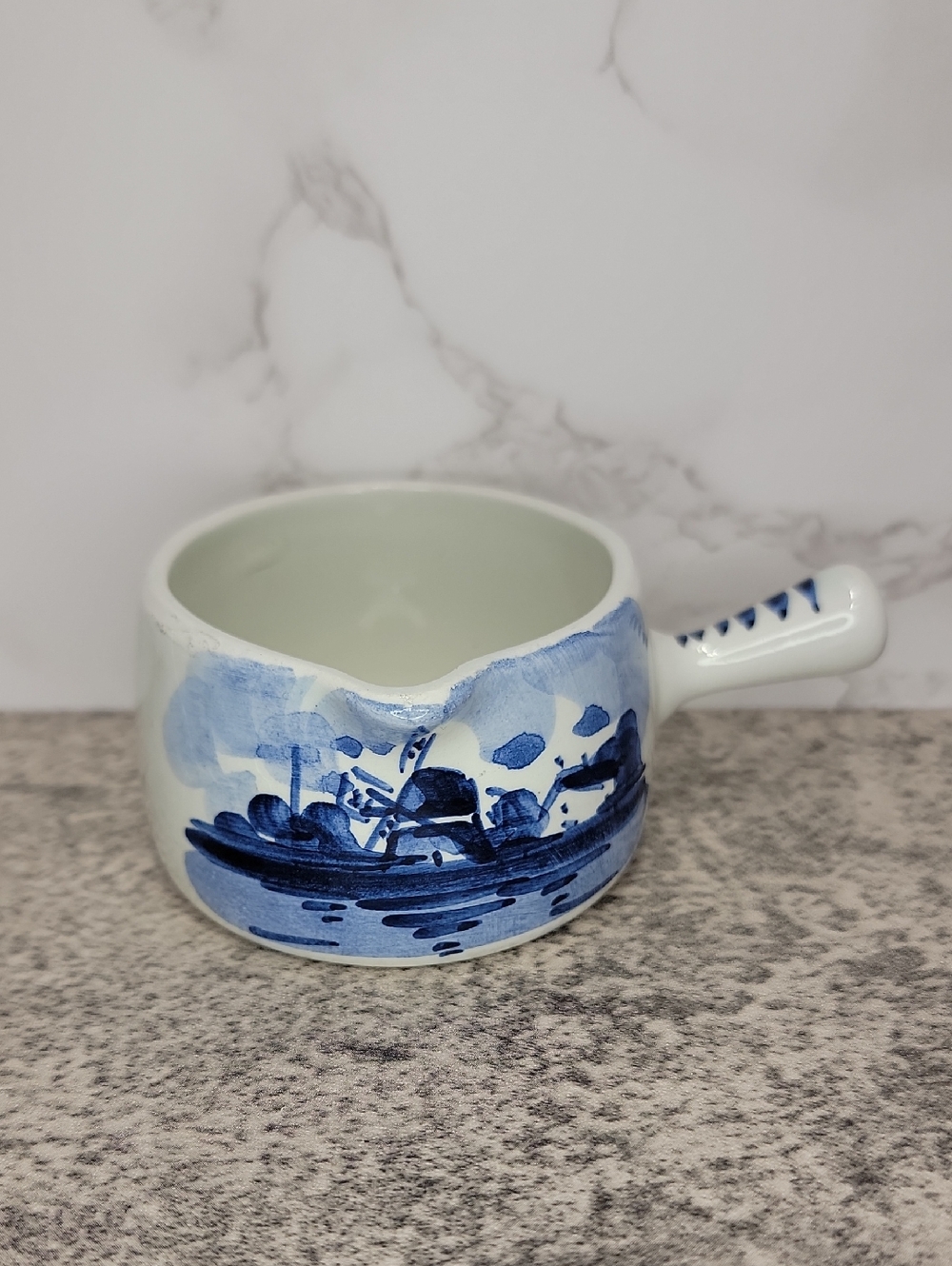 Vintage mini delft blue drizzle pitcher